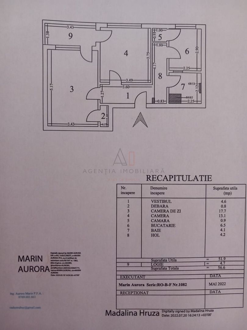 2 camere l Arcul de Triumf l decomandat l bloc reabilitat - Poză 10
