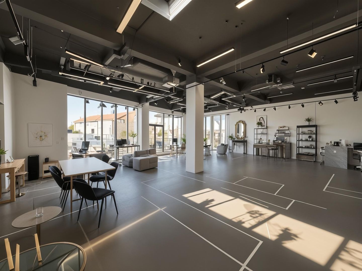 Spatiu comercial 150 mp Pipera A3 Lemon Racovita front stradal 15 m - Poză 1