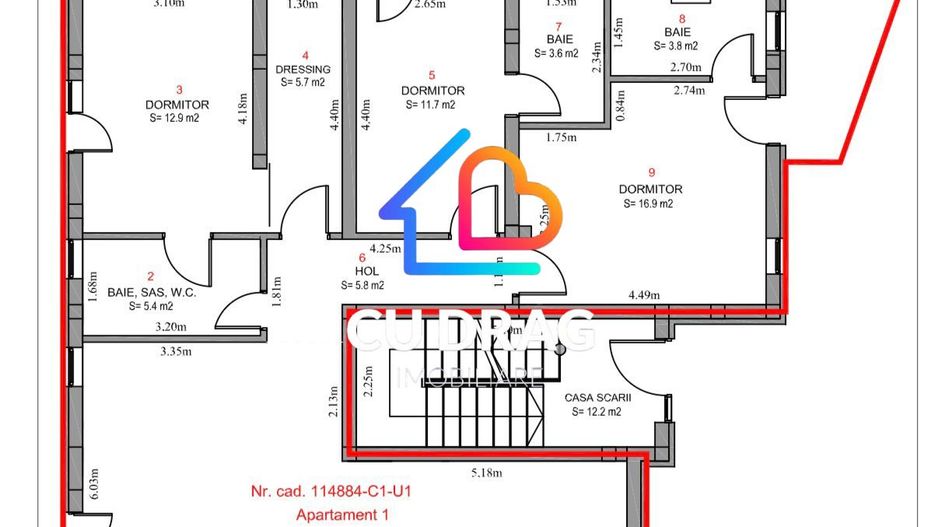 Lux si confort Apartament cu 200 mp de curte - Poză 8