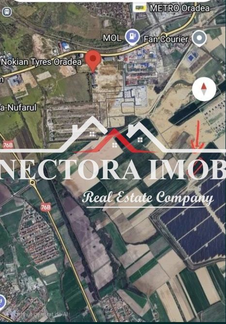 NECTORA IMOB-Teren 11.000 mp, Zona Fabrica Nokian, Extravilan 50x200m - Poză 2