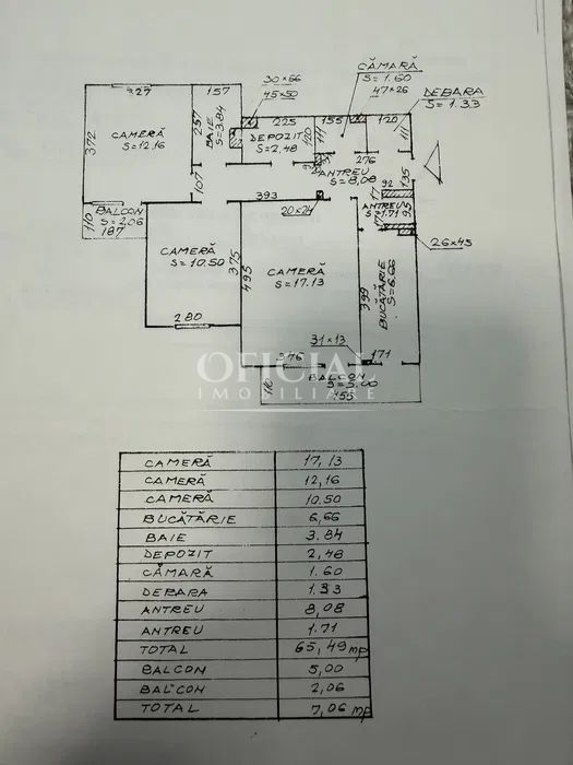 Apartament 3 Camere | 65 Mp | Intermediar | Balcon | Manastur Parang - Poză 7