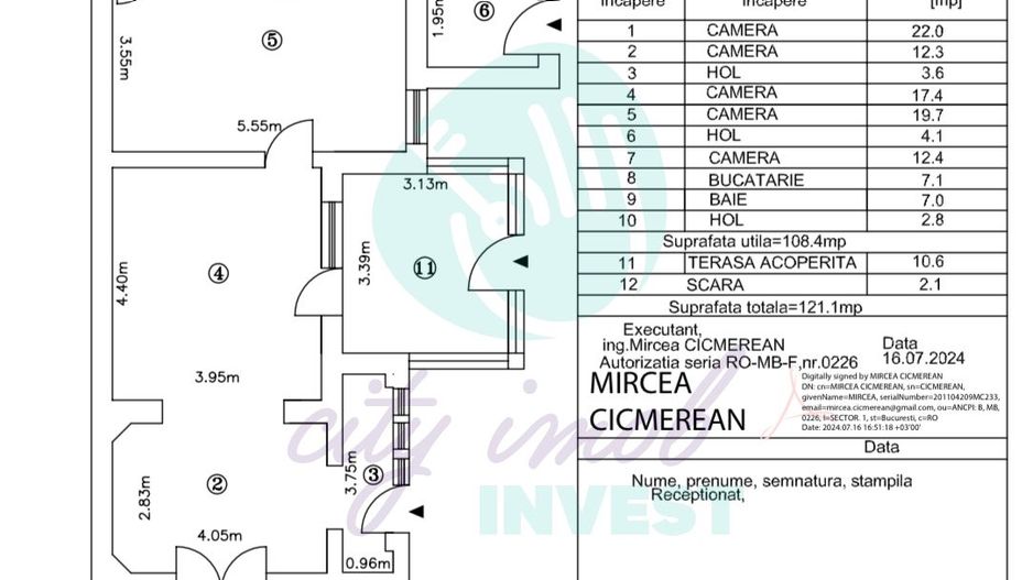 Casa formata din 2 corpuri cu TEREN 433 MP - Poză 18