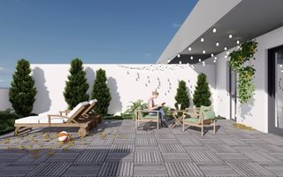 Penthouse Sibiu 4 camere, 2 bai terasa mare vedere panoramica - Poză 1