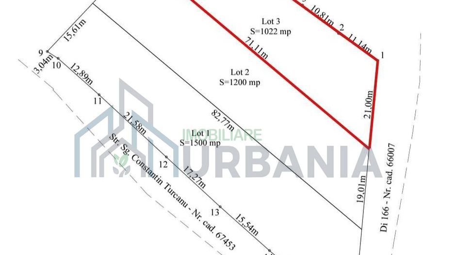 Teren de vânzare 1022 mp în Dorobanț, Iași – deschidere 21 m - Poză 6
