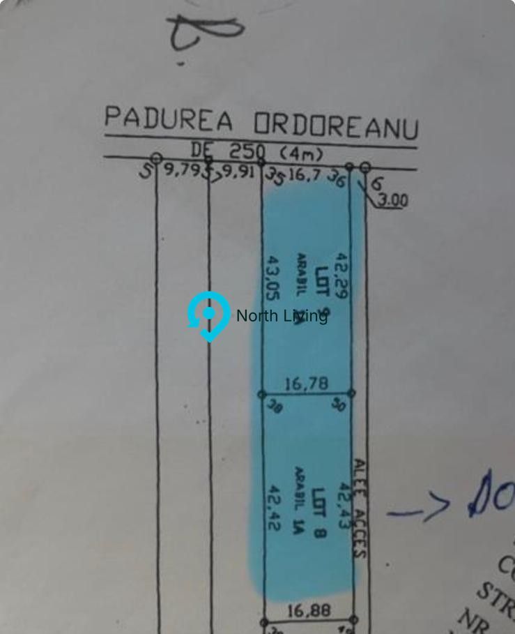 De vanzare 2 loturi teren 700mp/parcela   ORDOREANU posibilitate rate - Poză 3