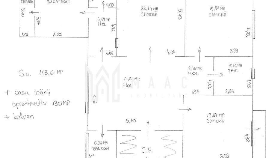 Spatiu birouri | 110MP | Parcare | Curte | Calea Dumbravii - Schiță 10