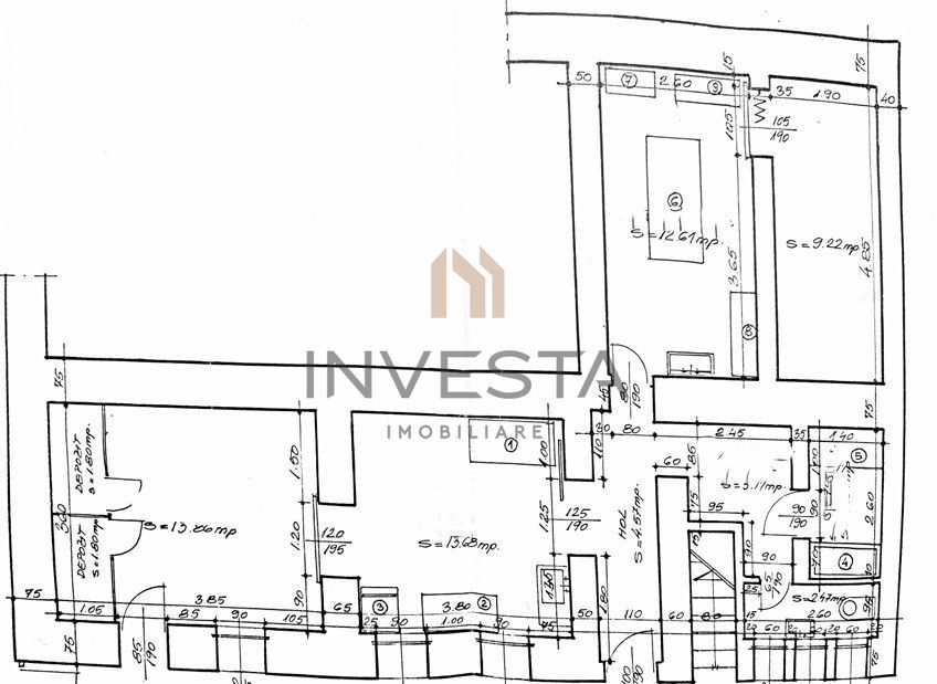 Casa cu 4 camere de inchiriat cu 2 locuri de parcare, zona 7 Strazi - Schiță 16