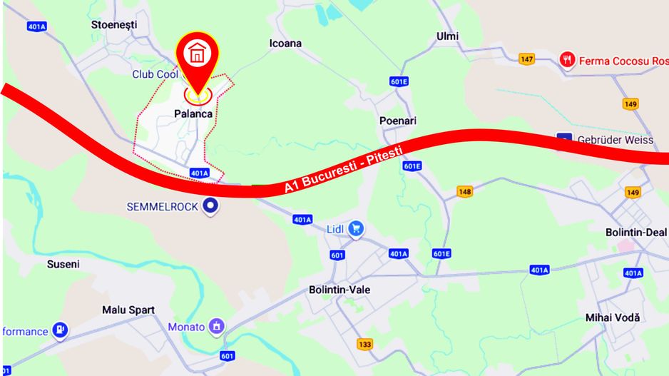 Teren de vanzare Nod A1 Km 30 / Bolintin Deal, zona case, utilitati - Poză 8