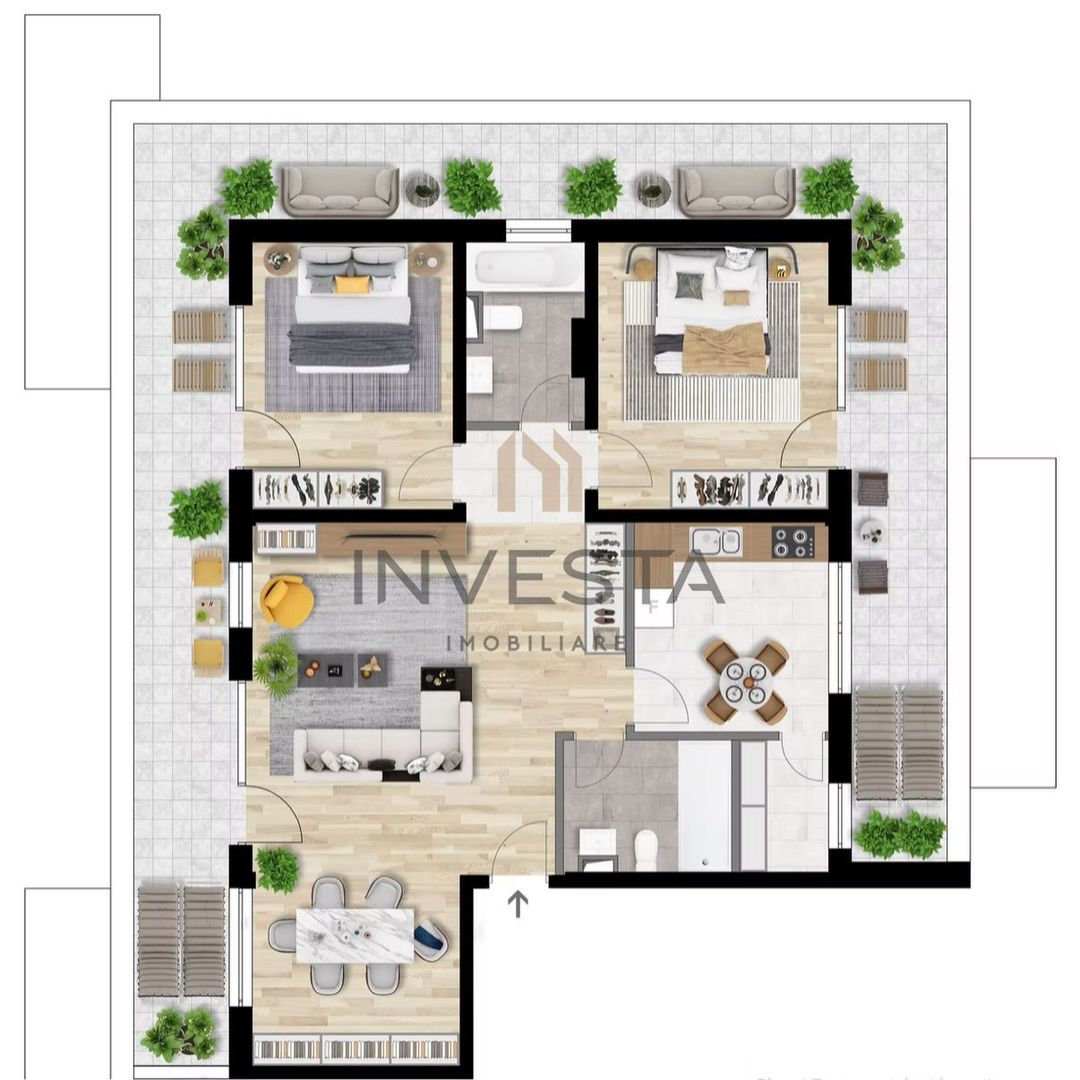 Apartament spatios/Complex rezidential premium - Poză 3