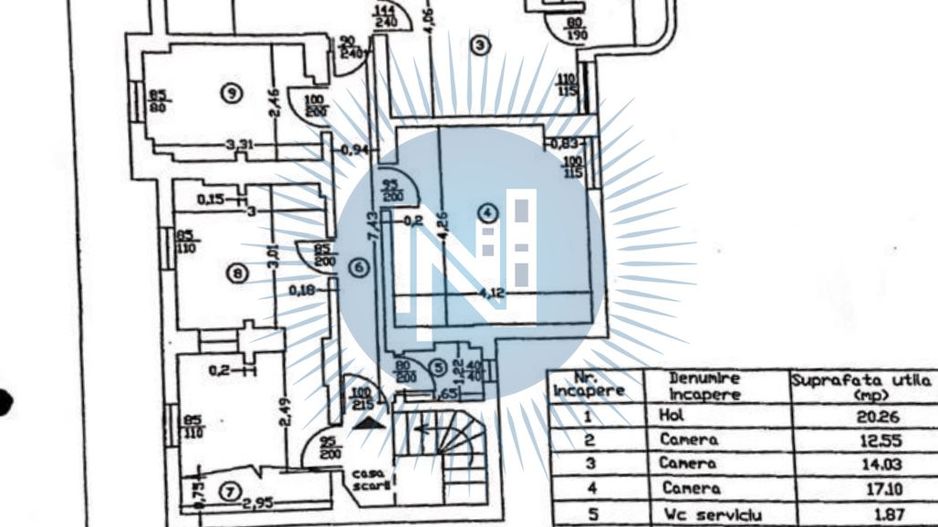 Spatiu in vila 200 mp utili Dorobanti Capitale - Schiță 11