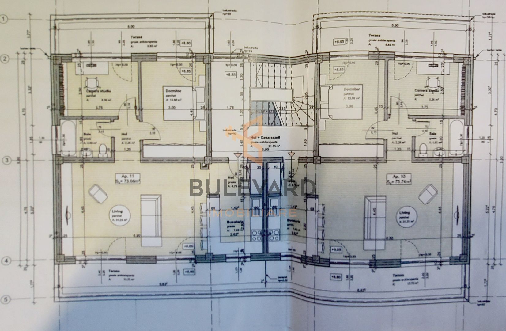 Penthouse/74mp/CF/Terase de 100 mp! - Poză 12