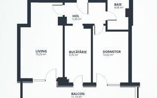 Apartament 2 camere, tip 6, direct dezvoltator, fara comision Tatarasi - Poză 2