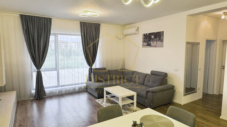 Apartament cu 2 camere mobilat la parter in Giroc zona planetelor la asfalt. - Poză 1