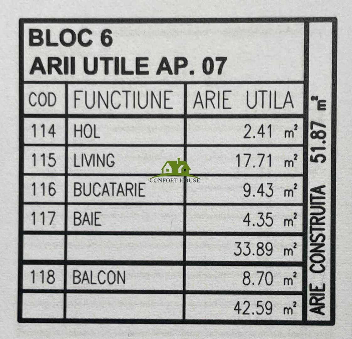 Garsoniera, bloc nou, P+3, Nr.07, Et.1, Bl.6 - CP2462224 - Poză 6