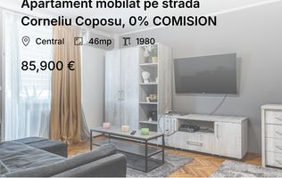 Apartament mobilat pe strada Corneliu Coposu, 0% COMISION
