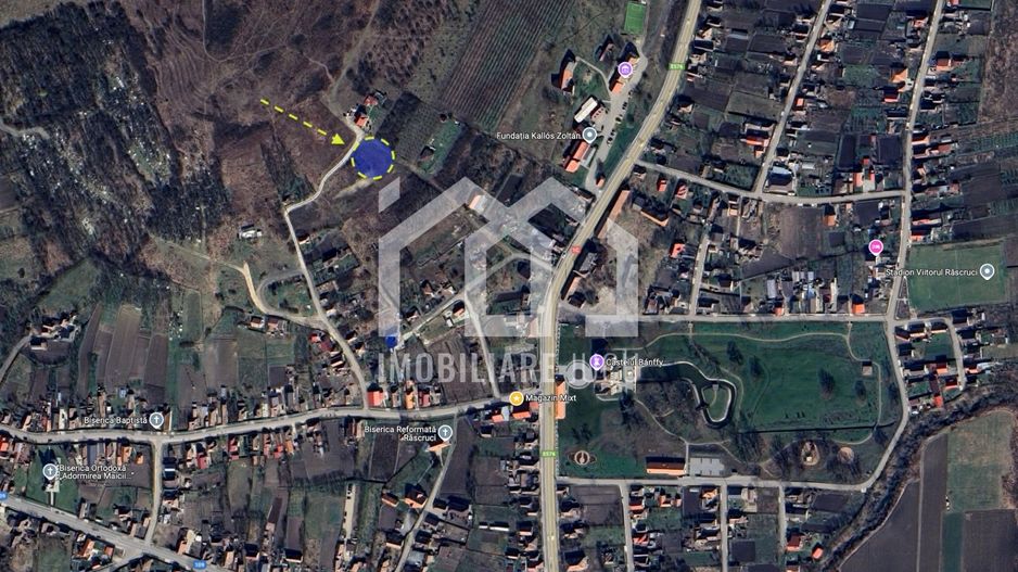 Teren intravilan în Răscruci – 1259 mp, cu vedere panoramică - Poză 1