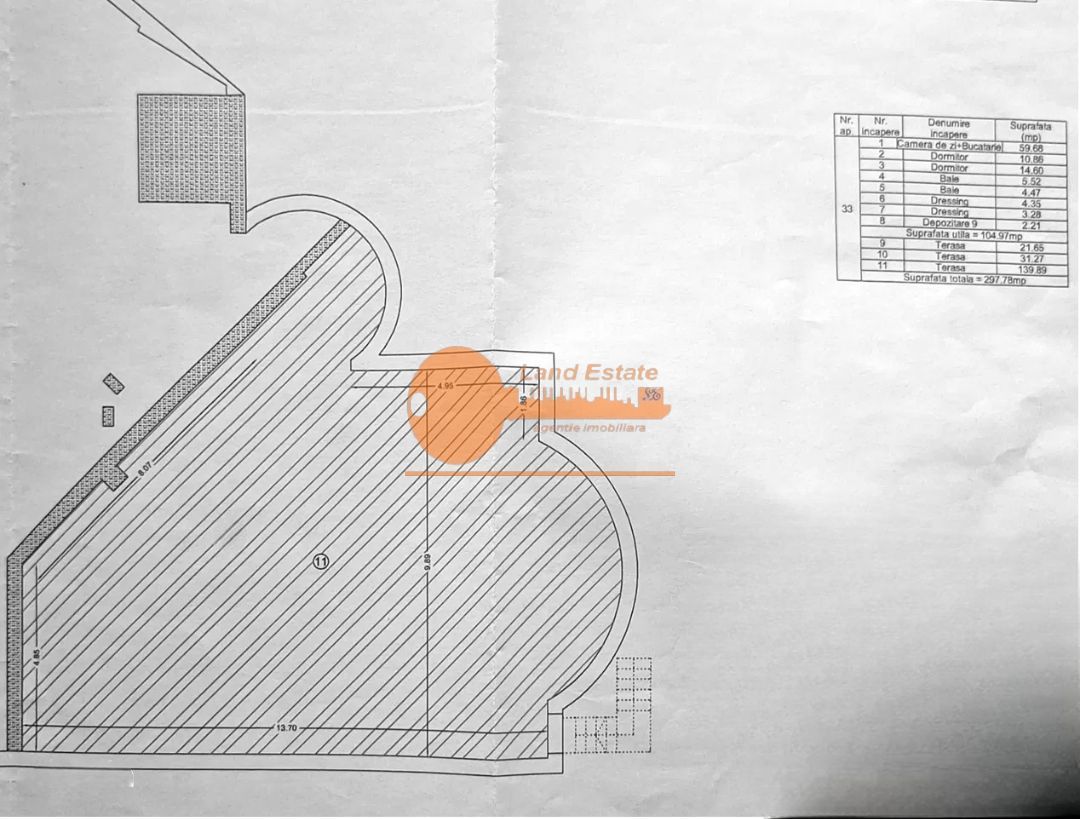 Penthouse spectaculos cu terase panoramice – Piața Sudului / Obregia - Schiță 15