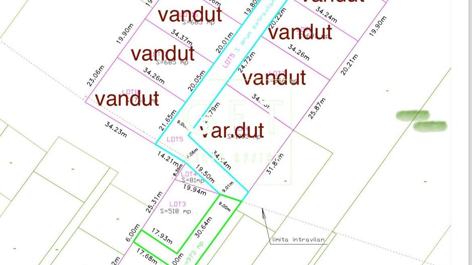 Ultima parcela! Teren intravilan, Str.Soarelui - Poză 1