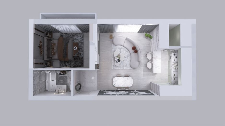Apartament de vanzare 2 camere | Bragadiru Cartierul Latin Ghencea - Poză 2