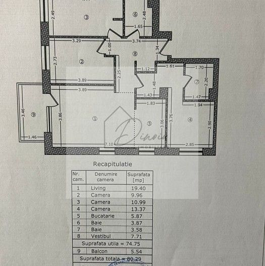 Apartament 4 camere Costin Georgian I Hercesa I 2 parcari boxa I COM 0 - Poză 2