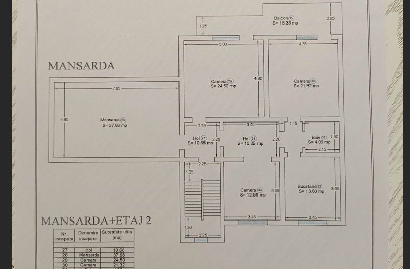 Vila  zona Elisabetin P+2E+M - Poză 10