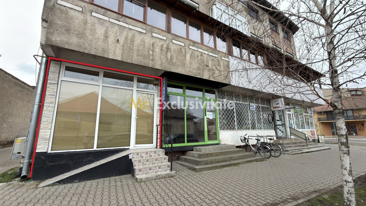 Spațiu Comercial Stradal 30 mp/Trafic Intens Auto și Pietonal/C.A.Române - Carei - Poză 1