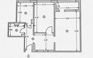 Obor-Masina de Pâine | Apartament 2 camere | Mobilat si utilat premium - Schiță 12