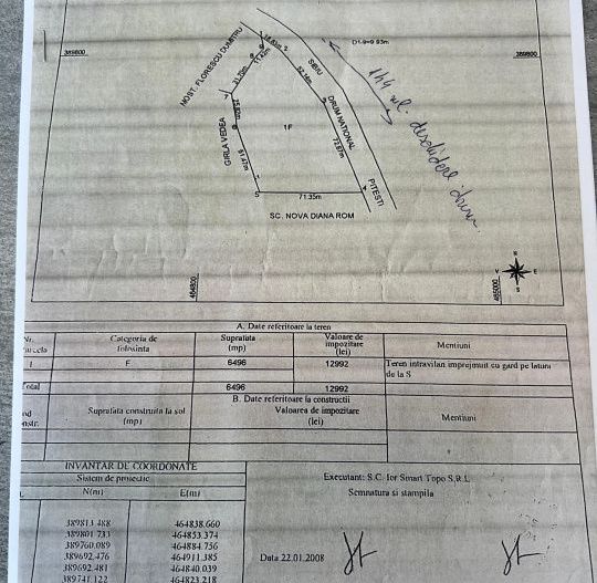Teren intravilan 6.500 m²–Deschidere 144 ml drum european E81, km 35, Morăresti - Poză 4