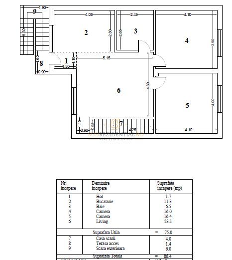 Vila individuala de vanzare, P+E+M, zona Dristor - Schiță 17