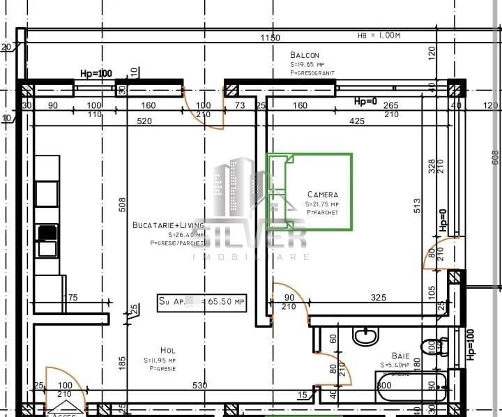 Apartament cu 2 camere/parcare subterana/CF/65 mp/terasa 20 mp! - Poză 2