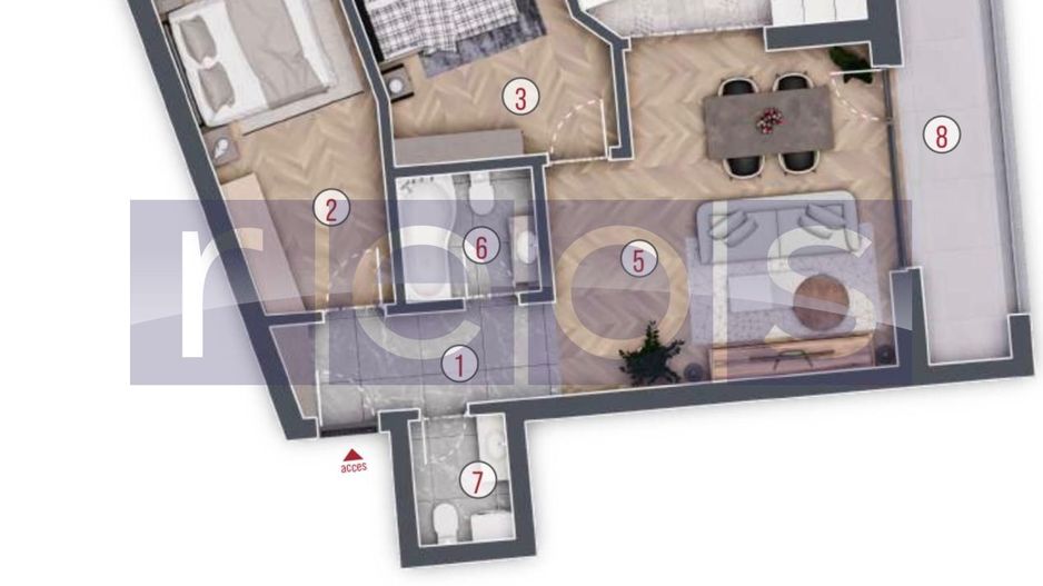 DE VANZARE 3 CAMERE | PROIECT EXCLUSIVIST | DRISTOR | ULTRAFINISAT | - Poză 5