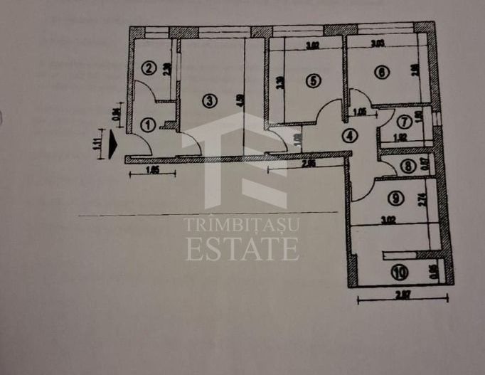 Apartament 4 camere superb Plaza - Schiță 27