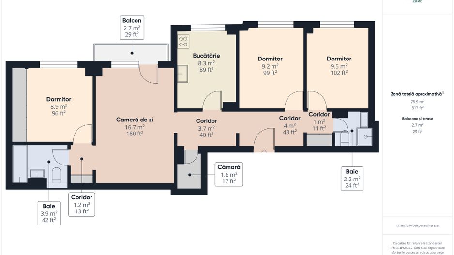 De închiriat - Apartament cu 4 camere - Zona Micălaca - Arad - Poză 26