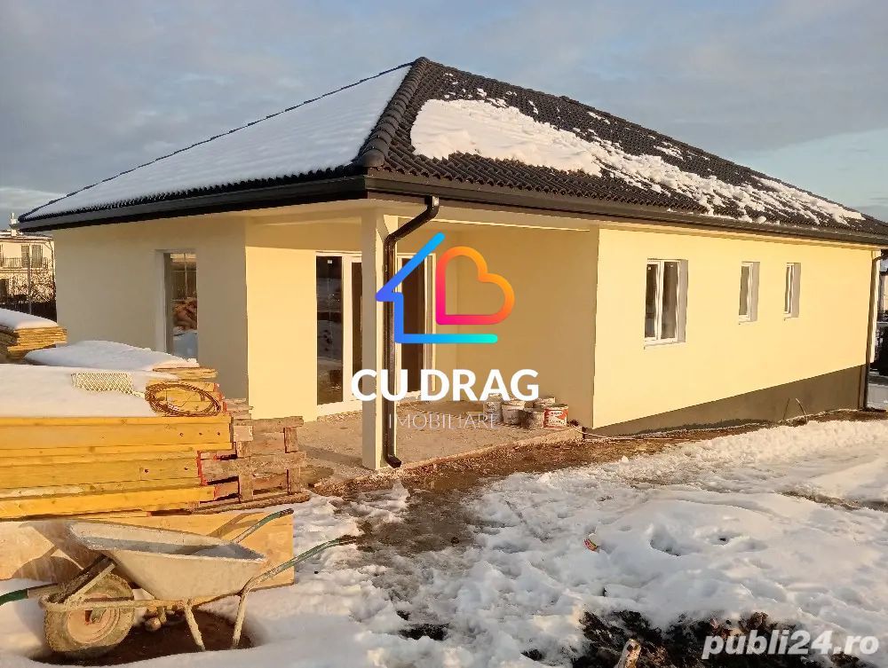 Casă pe un singur nivel, 3 dormitoare, living open-space, 2 băi, pod mansardabil și teren 500 mp – Cisnădie - Poză 3