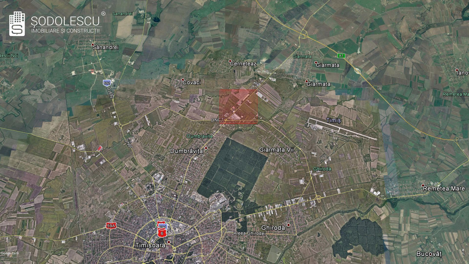 Teren ind. 4.000 mp. cu A.C.- Dumbravita - Poză 4