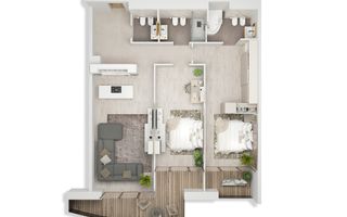 Vanzare apartament 3 camere Verdi Park Parcare si boxa inclusa - Poză 3