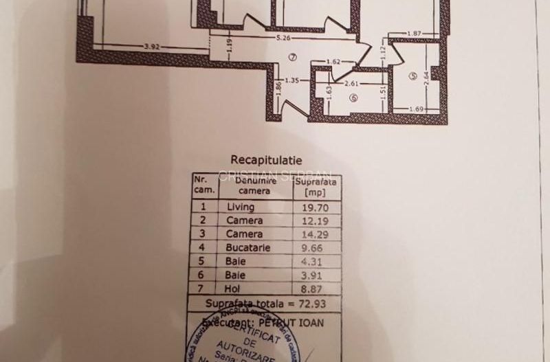 De vanzare Apartament 3 camere Granvia Lujerului - Poză 6