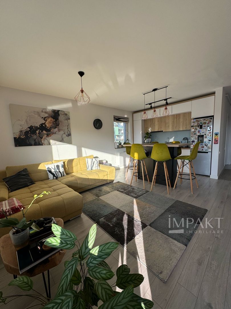 Apartament cu 2 camere, mobilat complet, complex privat - Borhanci - Poză 2