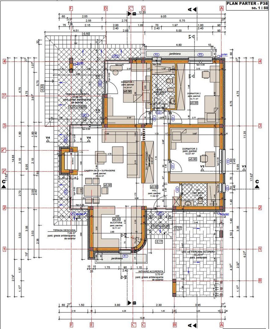 Vilă nou construită, 130 mp, 4 cam, Oradea. 230.000 € + TVA - Poză 3