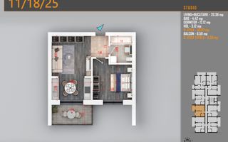 Apartament 2 Camere Pallady - 12 min Metrou Nicolae Teclu | Comision 0% - Schiță 8