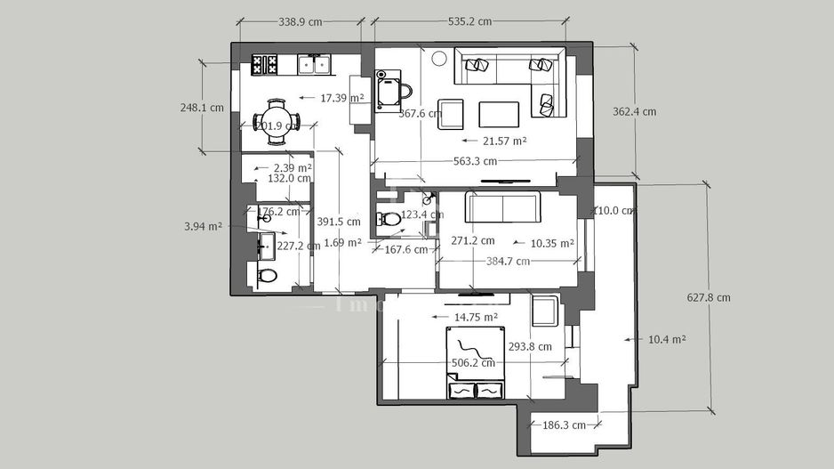 Apartament 3 camere renovat 2025 | design premium | Dorobanților - Schiță 14