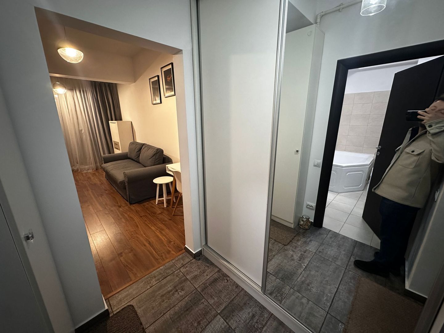 Garsoniera Studio Bloc NOU Metrou Dristor Mihai Bravu Centrala + Pat - Poză 10