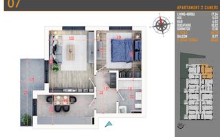 Apartament 2 camere decomandat,Pallady,Sector 3, Metrou - Poză 4