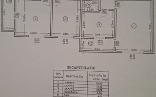 3 camere decomandat || Crângași || aproape de parc si de Lacul Morii - Schiță 22