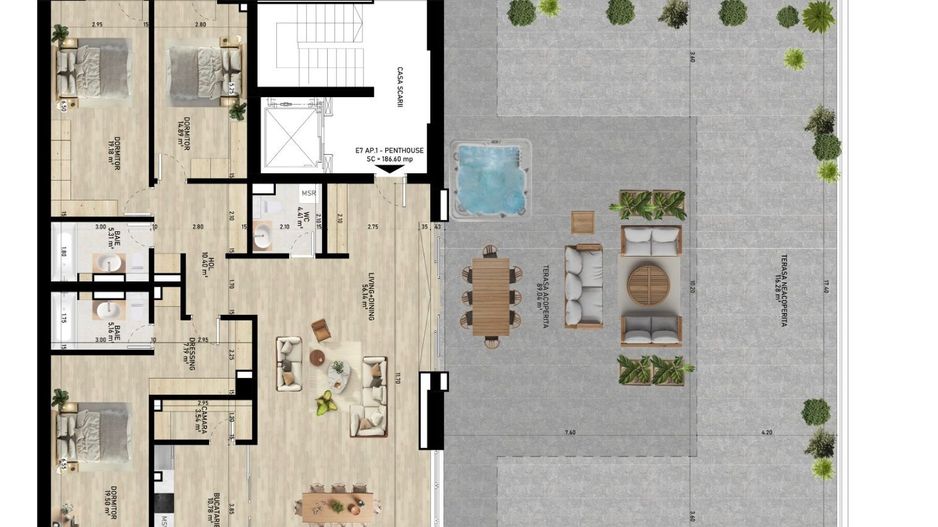 Penthouse I Gemina by the lake - Poză 3