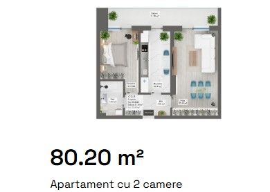 VANZARE Apartament cu 2 camere in zona Pipera Nobel Art Apartaments - Poză 14