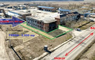 CLĂDIRE LOCUINȚE / PENSIUNE cu teren 2.000 mp, VASLUI - zona Industrială;