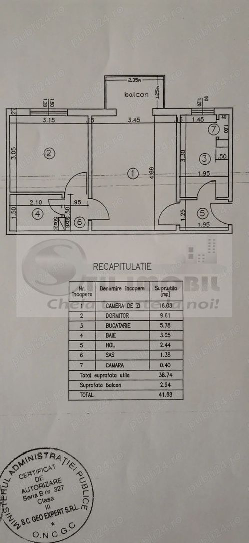Apartament cu 2 camere, zona Zimbru, Iași - Poză 9