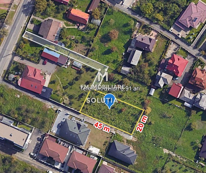 Teren intravilan 891 mp – zona Mărul de Aur - Poză 3