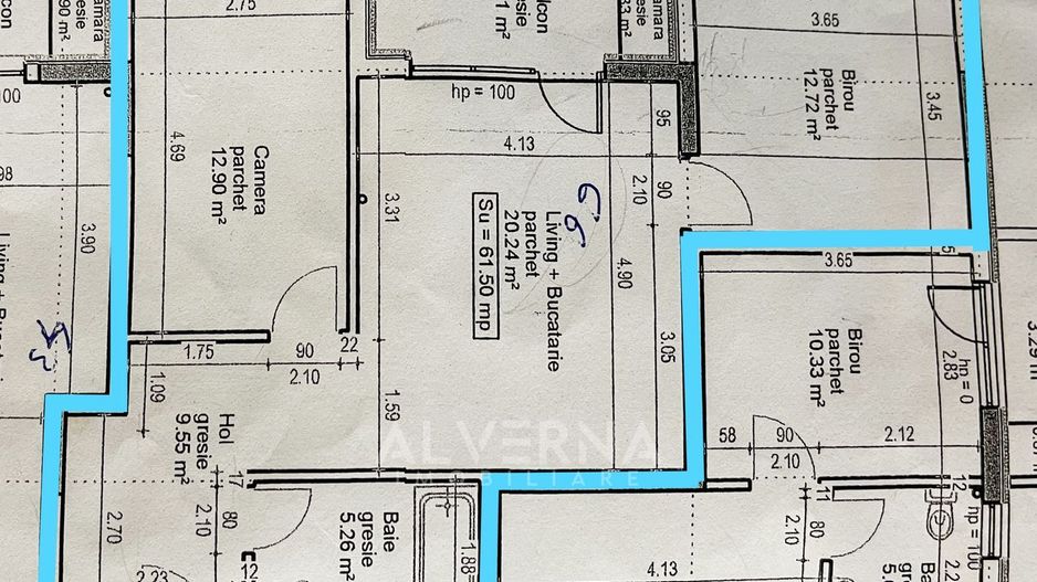 NOU! Apartamente cu 2-3 camere, semifinisat, balcon /terasa, zona VIVO - Poză 21